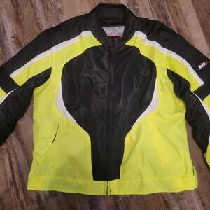 BILT Mesh Motorcycle Jacket Men’s 3XL Black Hi-Viz Yellow | Summer Riding